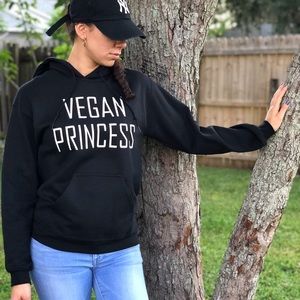 Vegan Princess Hoodie in Black
